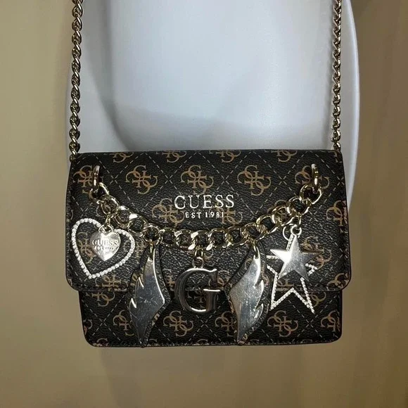 Guess bag with charms new arrivals